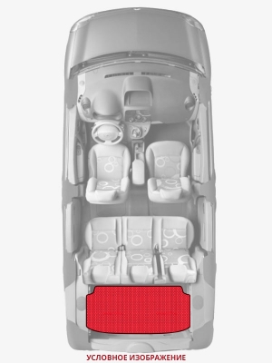 ЭВА коврики «Queen Lux» багажник для KIA Rio 5-door (2G)